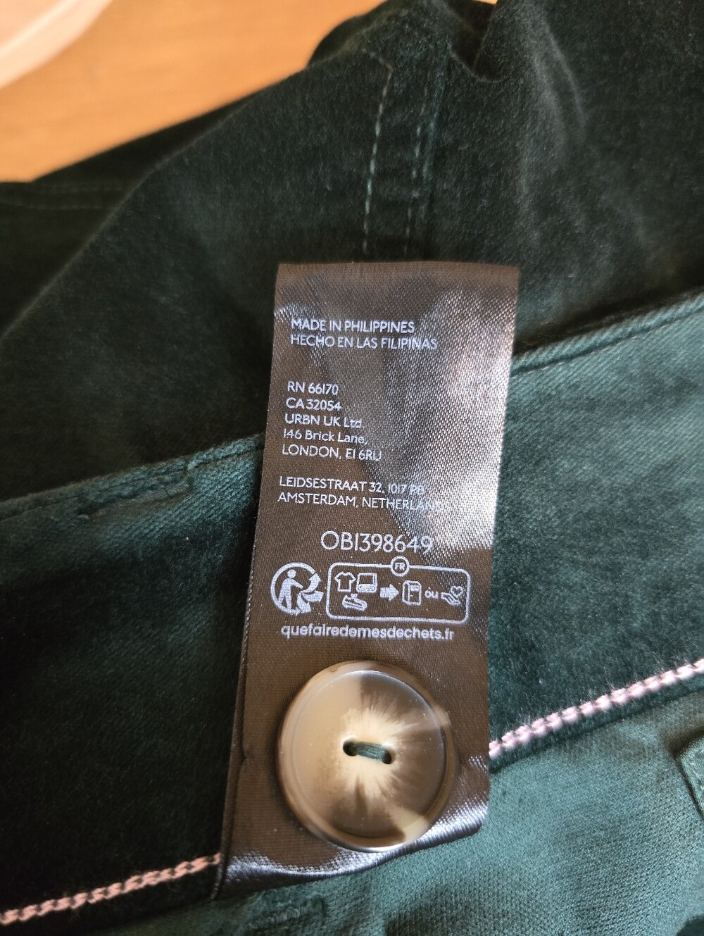 Maeve The Colette Green Velvet Wide Leg Pants Size 29 High Rise Anthropologie - Picture 7 of 15